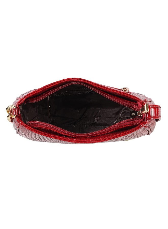 Metro Women Shoulder Bag Red (66-7631) - Image 2